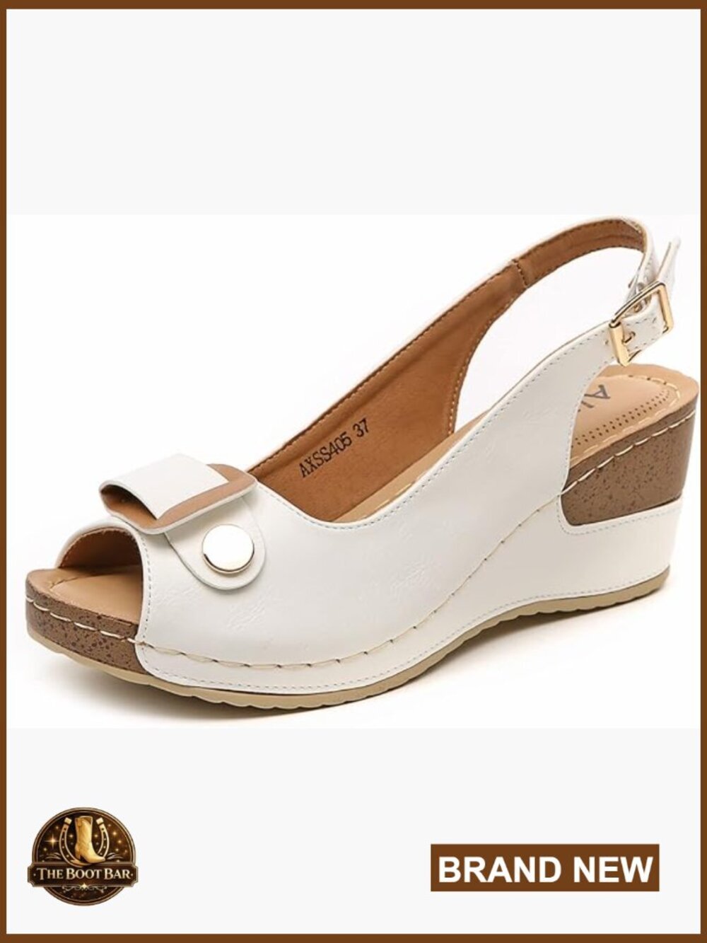 Peep Toe Bow Hollow Out Slingback Platform Wedge Sandals